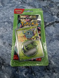 Pokemon Mega Evolution–Ascended Heroes Promo Booster 2 Pack Erika's Tangela Coin - Image 2