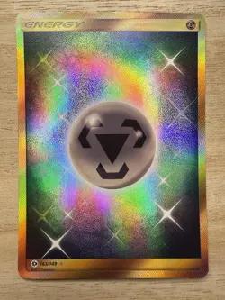 STEEL ENERGY Pokemon Sun and Moon 163/149 Full Art Rare HOLO NM+ - Image 1
