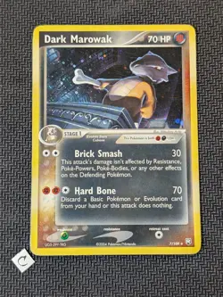 Dark Marowak 7/109 - ex Team Rocket Returns Holo Rare Pokemon TCG LP - Image 1