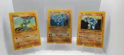 Pokemon TCG Base Set Machop Machoke Machamp Lot Wizards 1st Edition Holo - Image 1