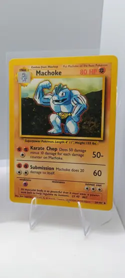 Pokemon TCG Base Set Machop Machoke Machamp Lot Wizards 1st Edition Holo - Image 3