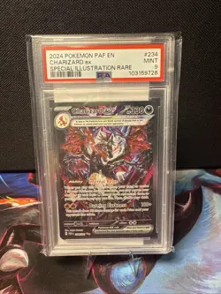 2024 Pokemon Paldean Fates PAF EN #234/091 Charizard ex Illustration Rare PSA 9 - Image 1
