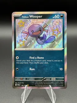 Paldean Wooper 180/091 Holo Shiny Rare Paldean Fates 2024 Pokemon NM - Image 1