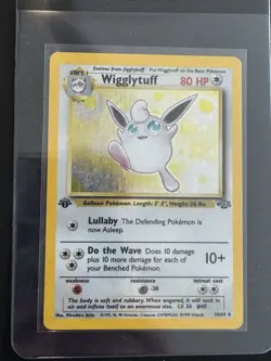 Pokemon Wigglytuff Jungle 16/64 1st Edition Holo Rare 80 HP Stage 1 Wizards - Image 1