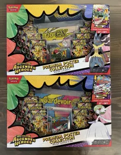Pokemon Ascended Heroes Premium Poster Collection Set of 2! Factory Sealed - Image 1