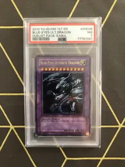 Blue Eyes Ultimate Dragon 1st Edition PSA 7 #EN26 2010 Duelist Pack:Kaiba Yugioh - Image 1