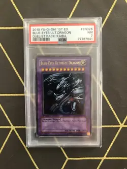 Blue Eyes Ultimate Dragon 1st Edition PSA 7 #EN26 2010 Duelist Pack:Kaiba Yugioh - Image 3