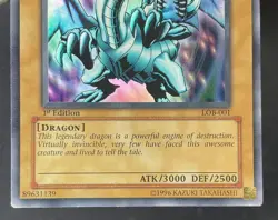 Blue-Eyes White Dragon Yu-Gi-Oh! Legends of Blue Eyes 1st Edition #001 - Image 4