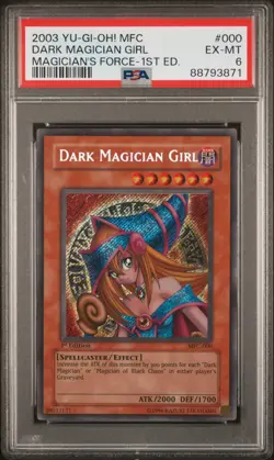 Yu-Gi-Oh! Dark Magician Girl Magician's Force 1st Edition MFC-000 PSA 6 - Image 1
