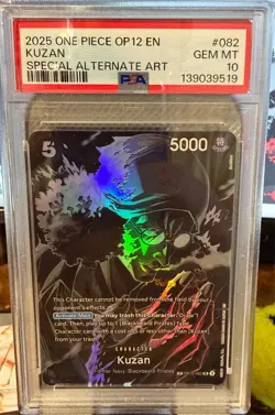 Kuzan SR SP OP10-082 Legacy of the Master 2025 One Piece Card PSA 10 OP12 EN - Image 1