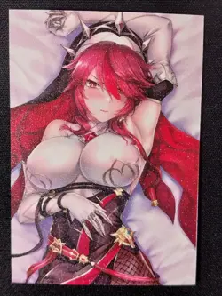 rosaria Goddess Story Doujin Frosted Waifu Trading Card Genshin Impact - Image 1