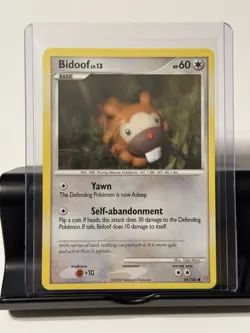 Bidoof 54/100 - Yuka Morii Clay Art - Stormfront Pokemon Card - NM/LP! - Image 1