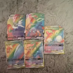 Pokemon Sun & Moon Rainbow Foil Tag Team GX Lot 5 Cards Gardevoir Sylveon - Image 1