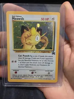 Meowth Holo #10 2000 Pokemon Promo Card LP/NM - Image 1