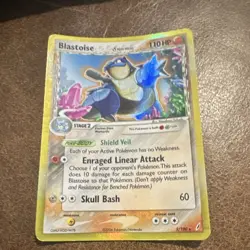 Pokemon Blastoise EX Delta Species 2/100 Holo Rare 110 HP 2006 Card - Image 1