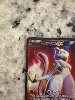 Pokemon Mewtwo-EX TCG Full Art Ultra Rare Holo Card Breakthrough 158/162 MP - Image 2