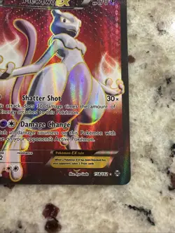 Pokemon Mewtwo-EX TCG Full Art Ultra Rare Holo Card Breakthrough 158/162 MP - Image 5