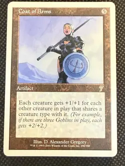 Coat of Arms 7th Edition Rare Magic the Gathering Artifact MtG - Image 1