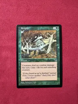 Respite - Tempest Vintage Magic The Gathering MTG 90’s Classic TMP - Image 1