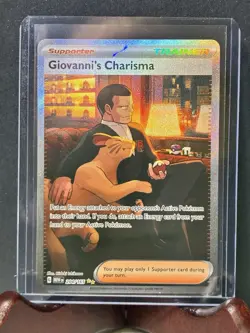 x3 Pokemon Giovanni's Charisma Special Illustration Rare Full Art Holo 204/165 - Image 1