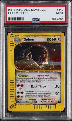 2003 POKEMON SKYRIDGE #148 GOLEM-HOLO PSA 9 - Image 1