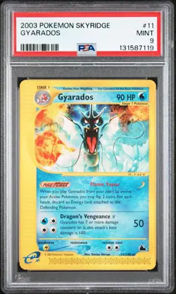 Pokemon Gyarados Rare Skyridge 11/144 PSA 9 - Image 1