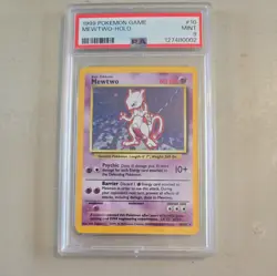 1999-2000 Pokemon Base Set Mewtwo Holo 10/102 PSA 9 Mint - Image 1