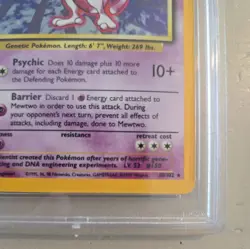 1999-2000 Pokemon Base Set Mewtwo Holo 10/102 PSA 9 Mint - Image 2