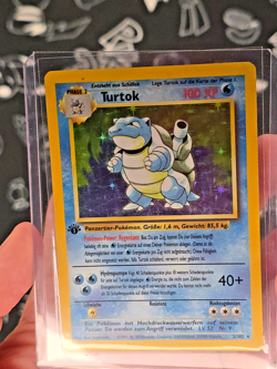 Pokemon German Turtok/Blastoise 1st Edition Base Set 2/102 Holo RARE - Read Cond - Image 3