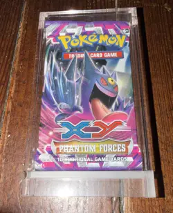 Pokemon TCG XY Phantom Forces Booster Pack Mega Gengar Factory Sealed + Case - Image 1