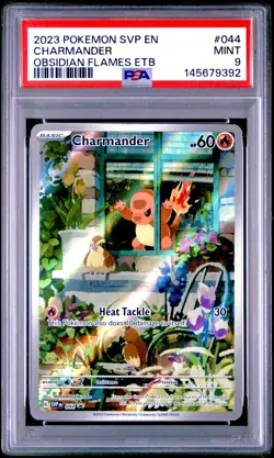 2023 POKEMON SVP EN-SV BLACK STAR PROMO #044 CHARMANDER PSA 9 - Image 1