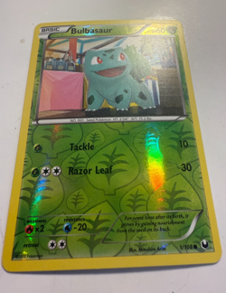 Bulbasaur Reverse Holo Leaf Pattern 1/108 Dark Explorers 2012 LP Pokemon TCG - Image 2