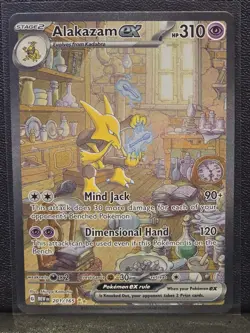 Alakazam ex 201/165 Pokemon 151 Sv: Scarlet & Violet Special Illustration Rare B - Image 1
