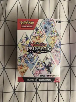 Pokemon Scarlet & Violet Prismatic Evolutions Booster Bundle 6 Packs Sealed New - Image 1