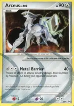 Moderately Played Arceus - AR9/9 - Holo Rare Pokemon Arceus - Image 1