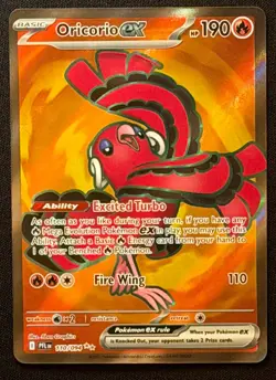 Oricorio ex 110/094 Ultra Rare Full Art Holo - Phantasmal Flames Pokemon TCG NM! - Image 1