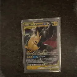Pokemon Pikachu & Zekrom GX TAG TEAM Ultra Rare Holo 33/181 Team Up WC 2019 - Image 1
