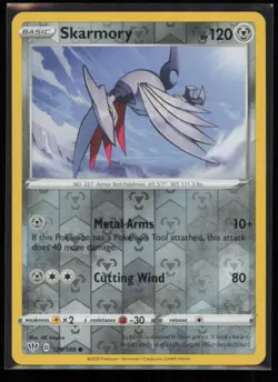 Skarmory 120/189 Pokemon Darkness Ablaze Common Near Mint Reverse Holo - Image 1
