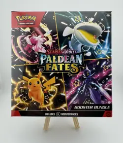 Pokemon TCG Scarlet & Violet Paldean Fates Booster Bundle, 6-Pack, New Sealed - Image 1