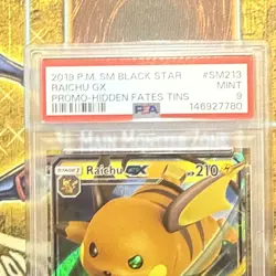 Raichu GX SM213 Hidden Fates Black Star Promo Holo Pokemon - PSA 9 MINT - Image 4