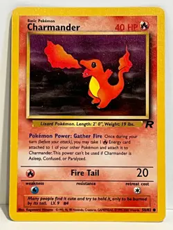 Vintage 2000 Pokemon TCG Team Rocket CHARMANDER 50/82 NM English Unlimited - Image 1