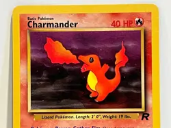 Vintage 2000 Pokemon TCG Team Rocket CHARMANDER 50/82 NM English Unlimited - Image 2