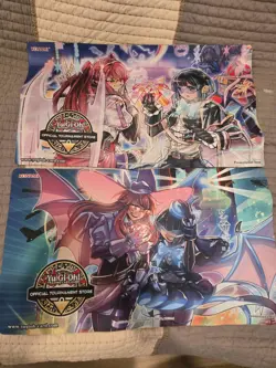 Yugioh lot of 2 Evil Twin Playmats Excellent Condition - Image 1
