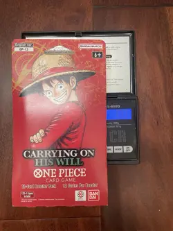 One Piece OP-13 CARRYING ON HIS WILL Sleeved Booster Pack - HEAVY - 37.7 - Image 1
