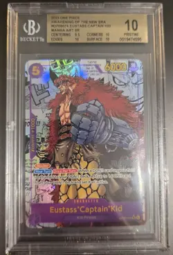 BGS 10 Eustass Captaid Kid OP05-074 Manga Awakening of the New Era English OG - Image 1