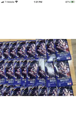 ***Lot Of 68*** One Piece TCG The Azure Sea's Seven Sleeved Booster packs OP14 - Image 3