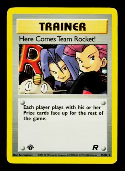 Pokemon TCG 1st Edition Here Comes Team Rocket! Holo 15/82 - Image 1