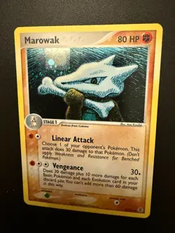 MAROWAK EX Fire Red & Leaf Green POKEMON Holo 2004 Trading Card 7/112 - Image 1
