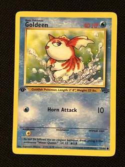 Pokemon Goldeen 53/64 (1st Edition) Jungle Regular - Image 1