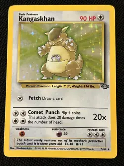 Pokemon Kangaskhan 5/64 Jungle Holo (Never Played) NM - Image 1